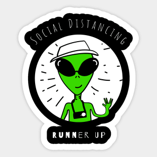 Social Distancing Runner Up Sticker